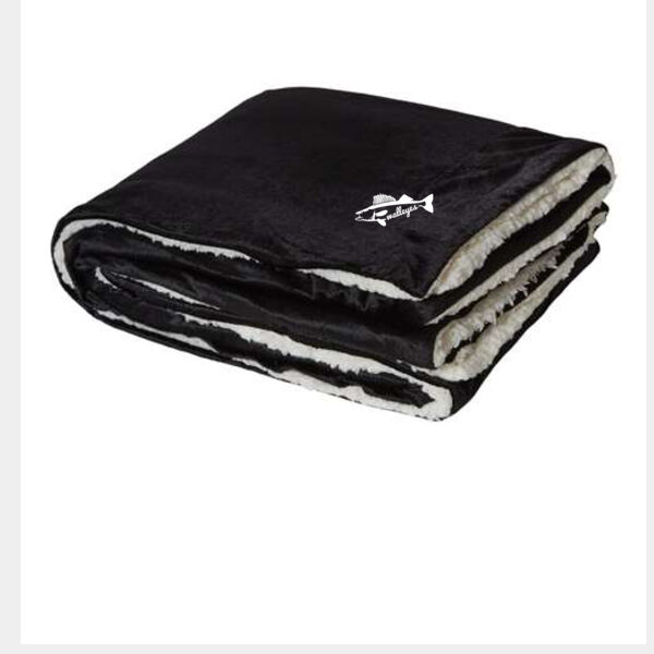Alpine Fleece Micro Mink Sherpa Blanket - Embroidered Logo Thumbnail