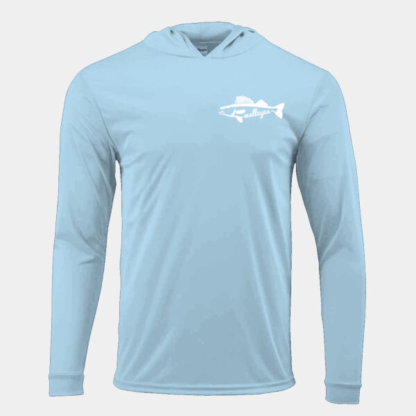 Paragon - Youth Bahama Performance Hooded Long Sleeve T-Shirt - Printed Logo Thumbnail