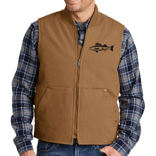 CornerStone® Washed Duck Cloth Vest - Embroidered Logo Thumbnail