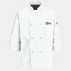 Button Chef Coat with Thermometer Pocket Thumbnail