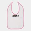 Infant Contrast Trim Premium Jersey Bib Thumbnail