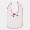 Infant Contrast Trim Premium Jersey Bib Thumbnail