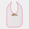 Infant Contrast Trim Premium Jersey Bib Thumbnail