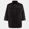 Black Knot Button Chef Coat Thumbnail
