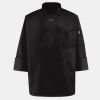Black Knot Button Chef Coat Thumbnail