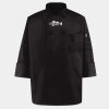 Black Knot Button Chef Coat Thumbnail